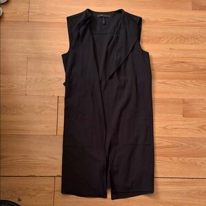 BCBGMaxAzria Black Sleeveless Jacket